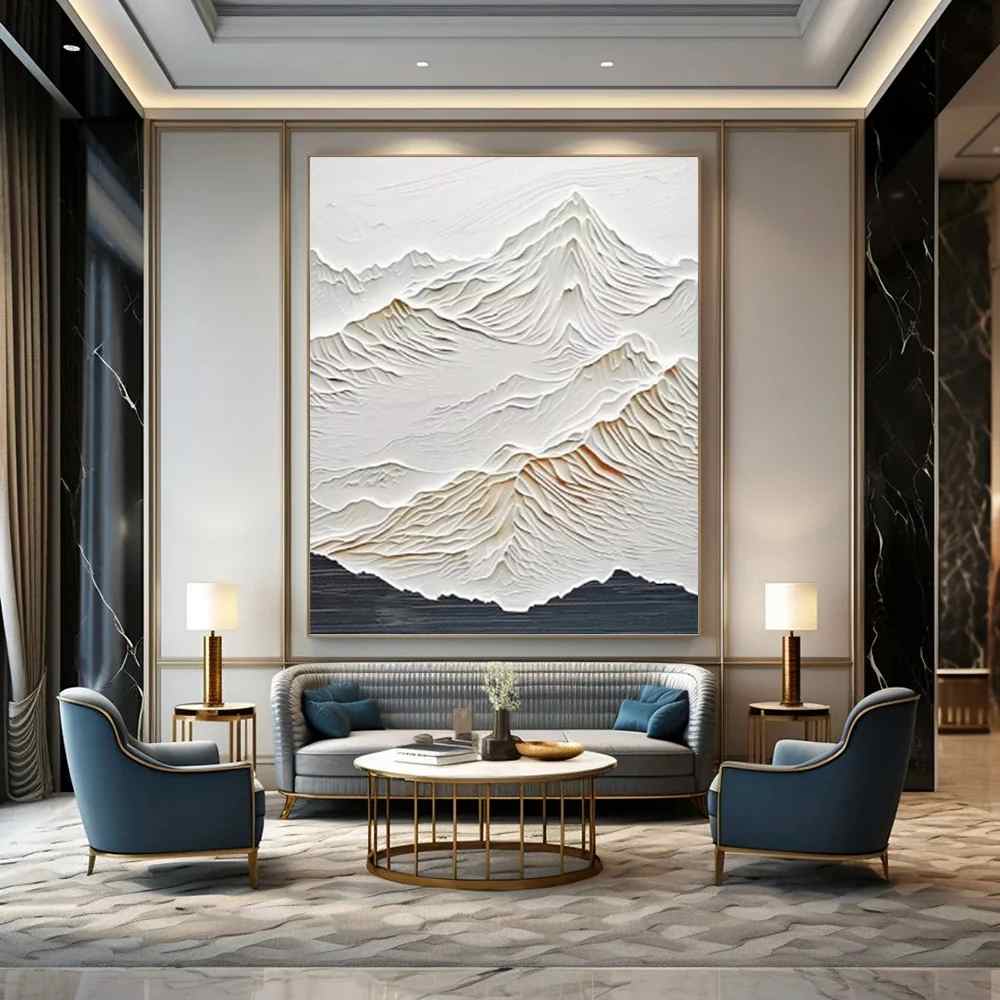 Big Bedroom Mountain - hand-painted custom canvas art